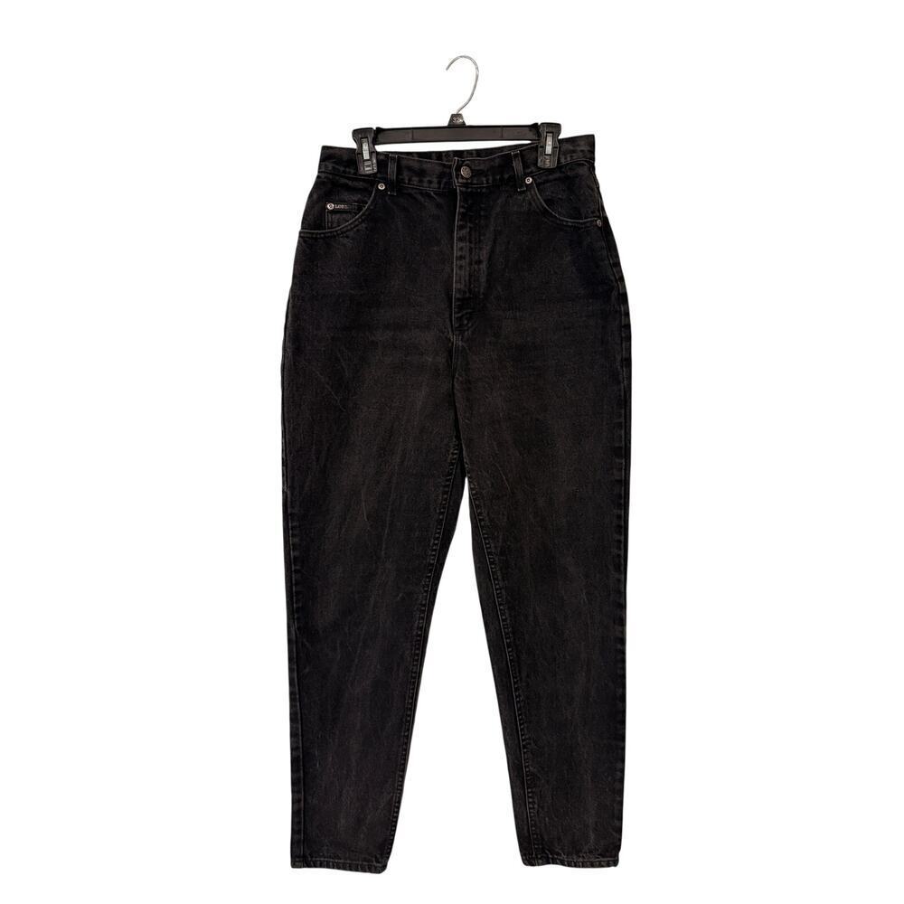 Vintage Lee Riders Black Denim Jeans - Size 16 Long, USA Made